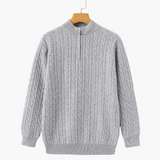 100% Cashmere Woven Half Zip