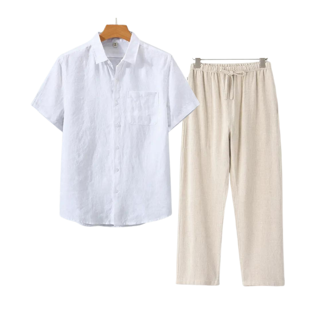 Outfit - Linho Manga Curta